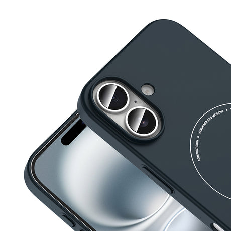 Apple iPhone 17 Kılıf M-Safe Şarj Özellikli Kamera Korumalı Zore Elio Sert PC Kapak