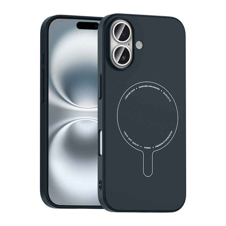 Apple iPhone 17 Kılıf M-Safe Şarj Özellikli Kamera Korumalı Zore Elio Sert PC Kapak