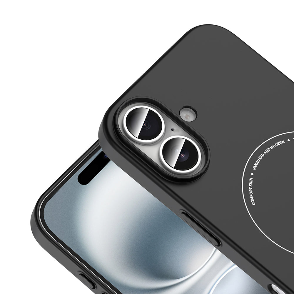 Apple iPhone 17 Kılıf M-Safe Şarj Özellikli Kamera Korumalı Zore Elio Sert PC Kapak