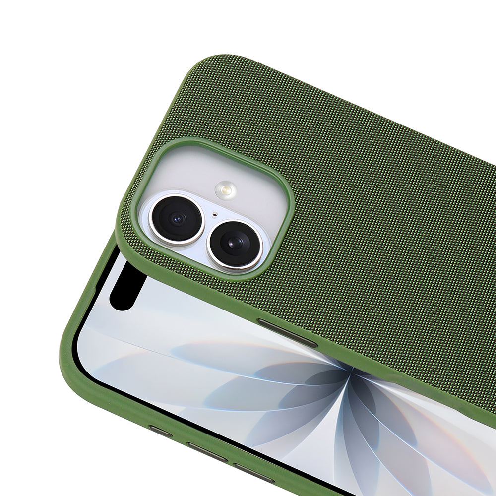 Apple iPhone 17 Kılıf M-Safe Şarj Özellikli Kumaş Tasarımlı Zore Miami Sert PC Kapak