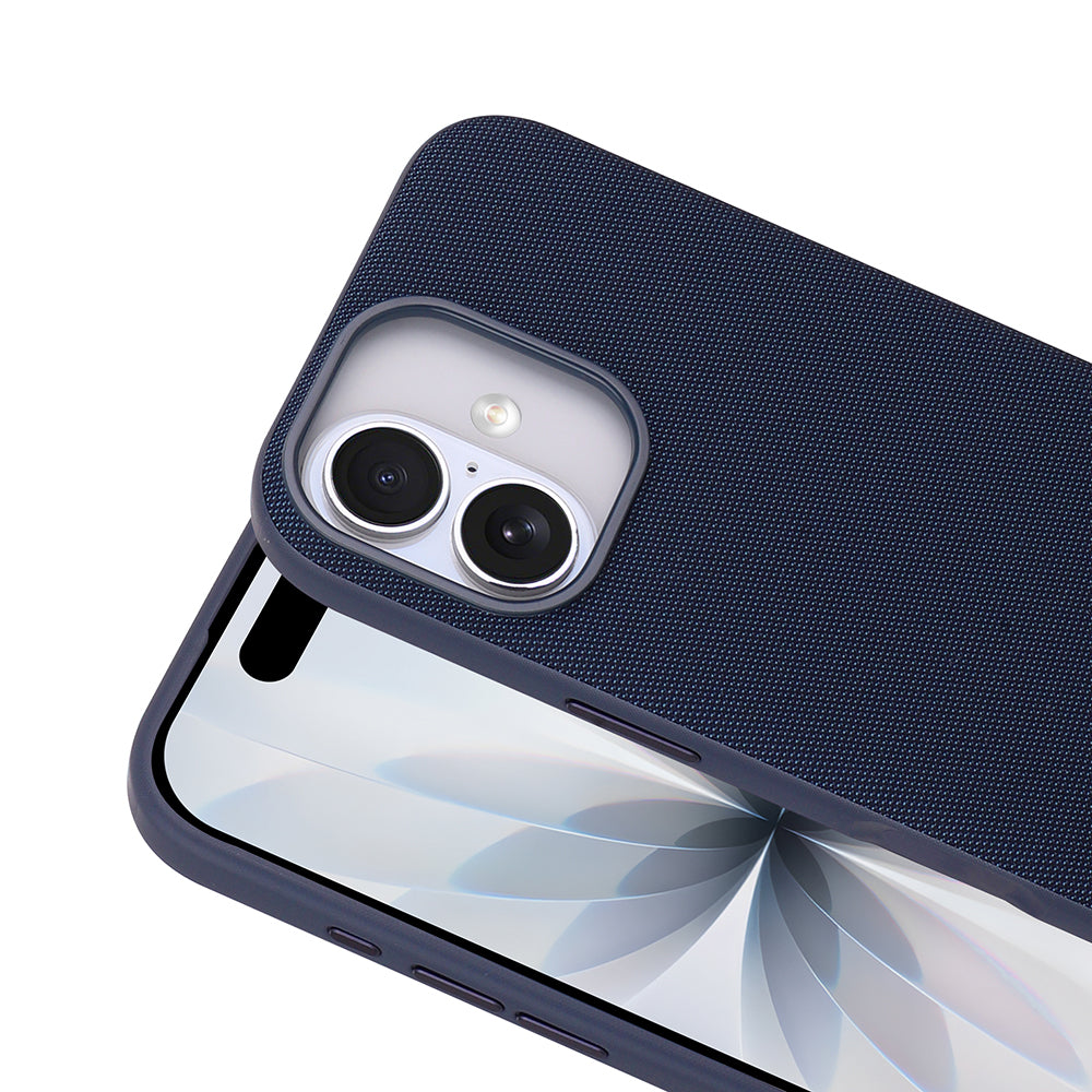 Apple iPhone 17 Kılıf M-Safe Şarj Özellikli Kumaş Tasarımlı Zore Miami Sert PC Kapak