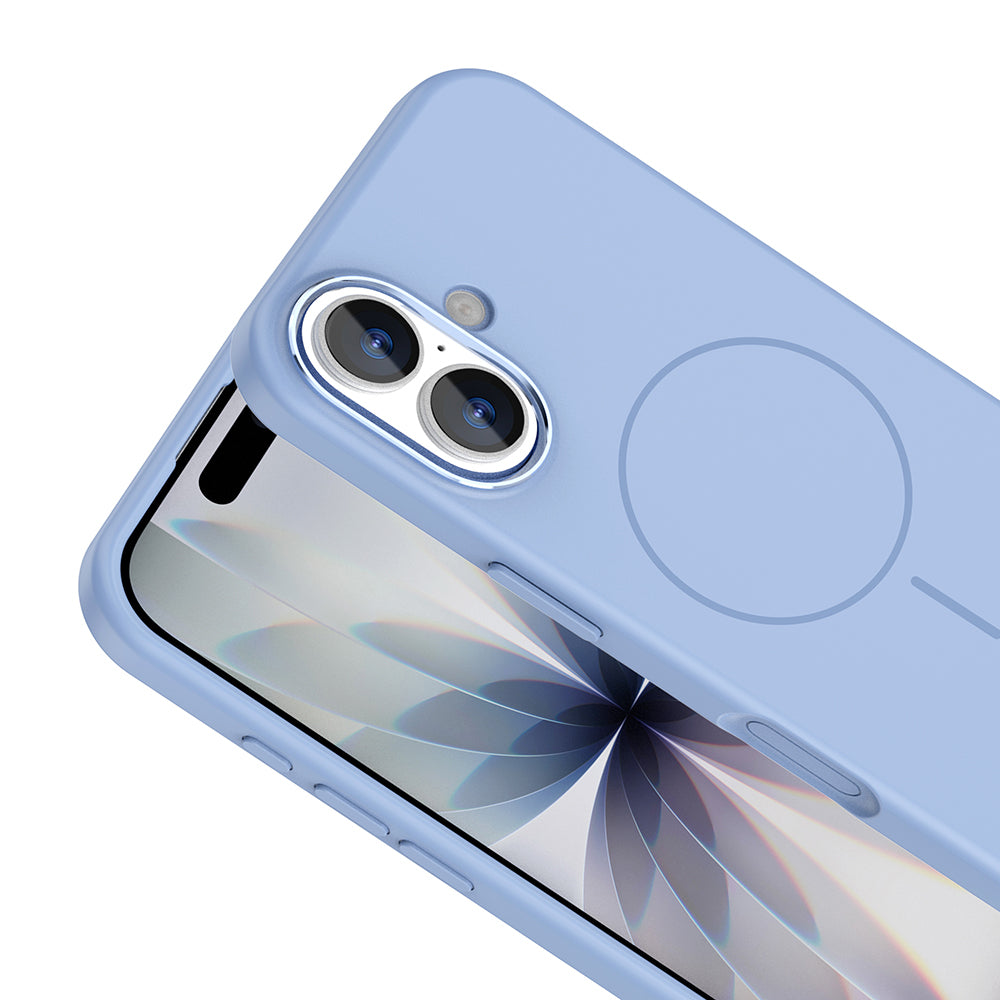 Apple iPhone 17 Kılıf M-Safe Şarj Özellikli Metal Kamera Çerçeveli Zore Edi Silikon Kapak