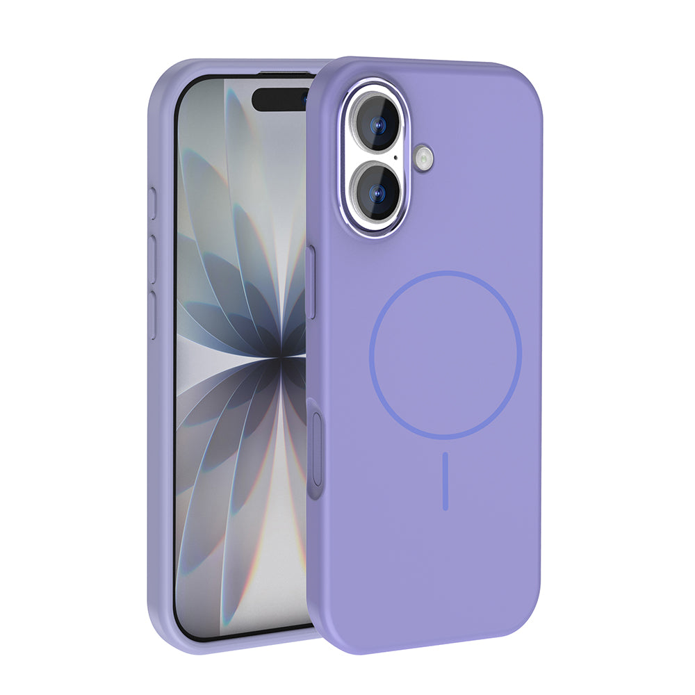 Apple iPhone 17 Kılıf M-Safe Şarj Özellikli Metal Kamera Çerçeveli Zore Edi Silikon Kapak