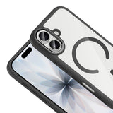 Apple iPhone 17 Kılıf M-Safe Şarj Özellikli Metal Kamera Çerçeveli Zore Tiko Kapak