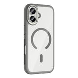 Apple iPhone 17 Kılıf M-Safe Şarj Özellikli Metal Kamera Çerçeveli Zore Tiko Kapak