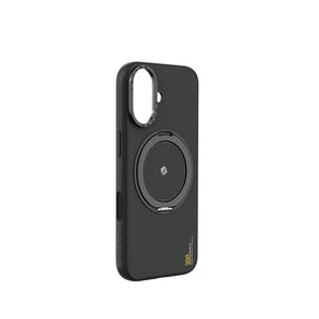 Apple iPhone 17 Kılıf M-safe Şarj Özellikli Metal Standlı Lenyes CK225 Kevlar Kapak