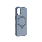 Apple iPhone 17 Kılıf M-safe Şarj Özellikli Metal Standlı Sıvı Silikon Lenyes CK223 Kapak