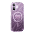 Apple iPhone 17 Kılıf M-Safe Şarj Özellikli Orjinal Swarovski Taşlı Zore Paris Rovix Sert PC Kapak
