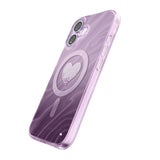 Apple iPhone 17 Kılıf M-Safe Şarj Özellikli Orjinal Swarovski Taşlı Zore Paris Rovix Sert PC Kapak