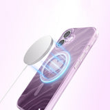 Apple iPhone 17 Kılıf M-Safe Şarj Özellikli Orjinal Swarovski Taşlı Zore Paris Rovix Sert PC Kapak