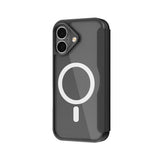 Apple iPhone 17 Kılıf M-Safe Şarj Özellikli Raptic Air Folio Şeffaf Kartlıklı Kapaklı Kılıf