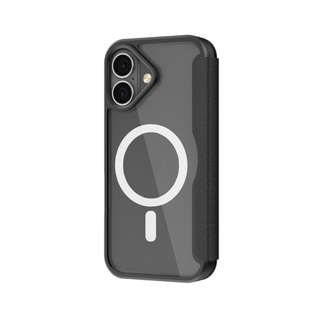 Apple iPhone 17 Kılıf M-Safe Şarj Özellikli Raptic Air Folio Şeffaf Kartlıklı Kapaklı Kılıf