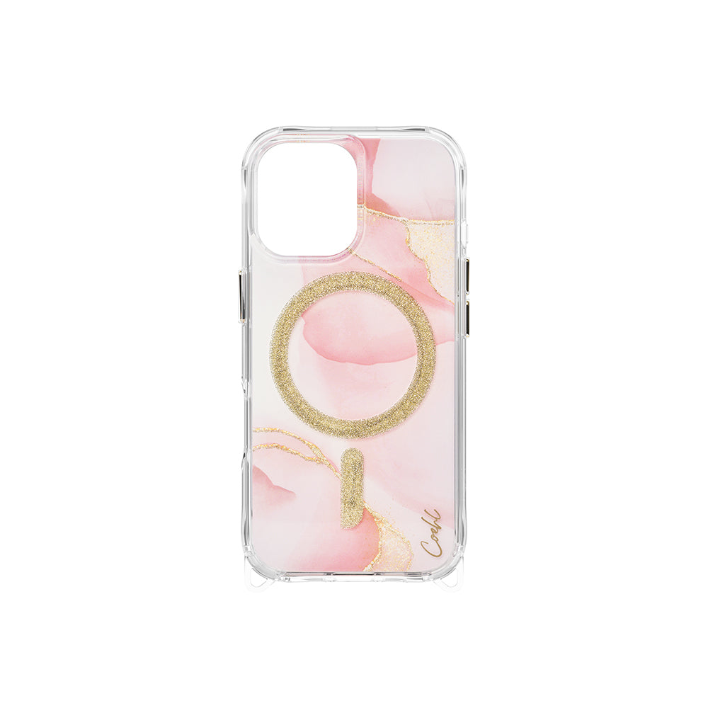 Apple iPhone 17 Kılıf M-safe Şarj Özellikli Simli Magnetik Coehl Aeris Kapak