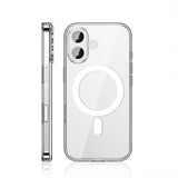 Apple iPhone 17 Kılıf M-safe Şarj Özellikli Transparan Sert PC Wlons Pita Kapak