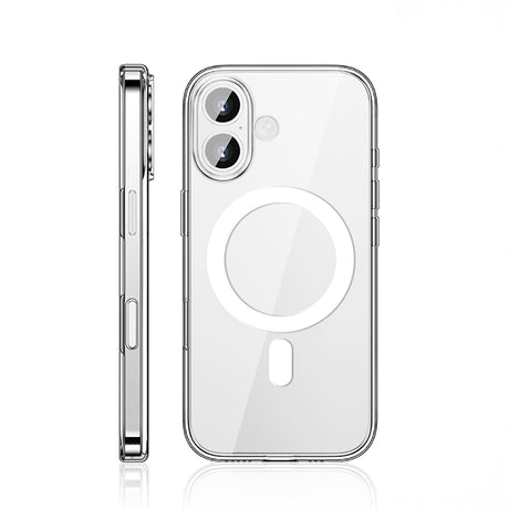 Apple iPhone 17 Kılıf M-safe Şarj Özellikli Transparan Sert PC Wlons Pita Kapak