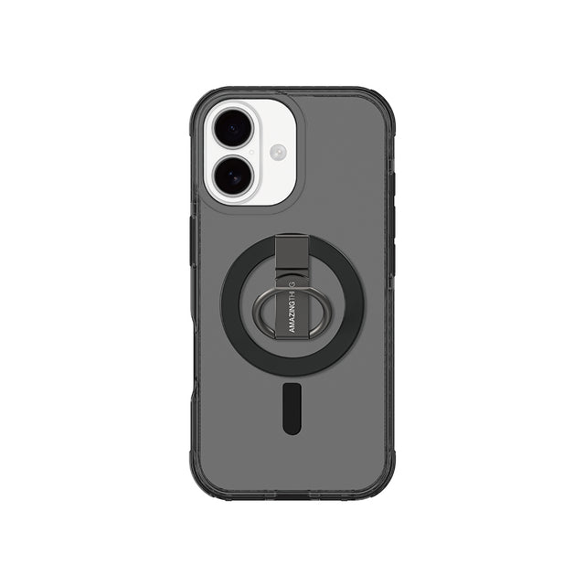 Apple iPhone 17 Kılıf M-safe Şarj Özellikli Yüzük Standlı Amazingthing Titan Pro Serisi Kapak