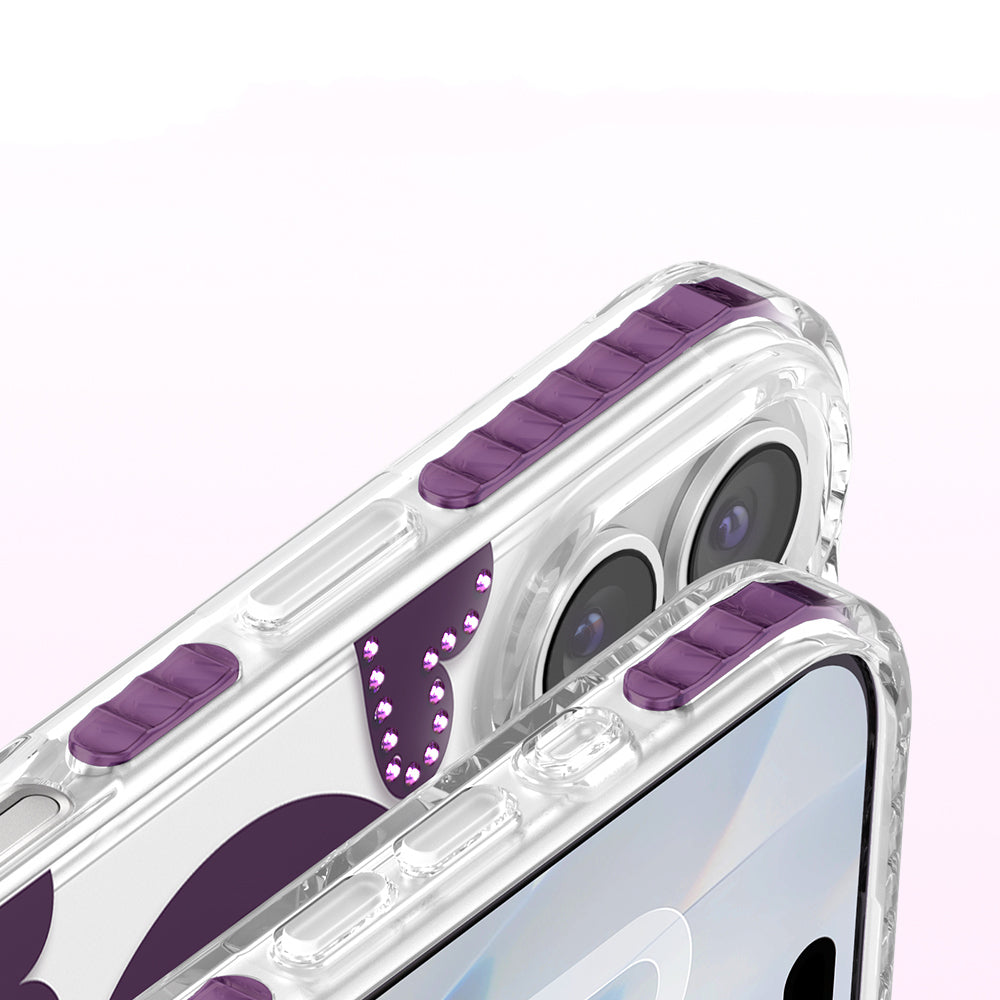 Apple iPhone 17 Kılıf M-Safe Şarj Özellikli Zore Paris Elvo Sert PC Kapak