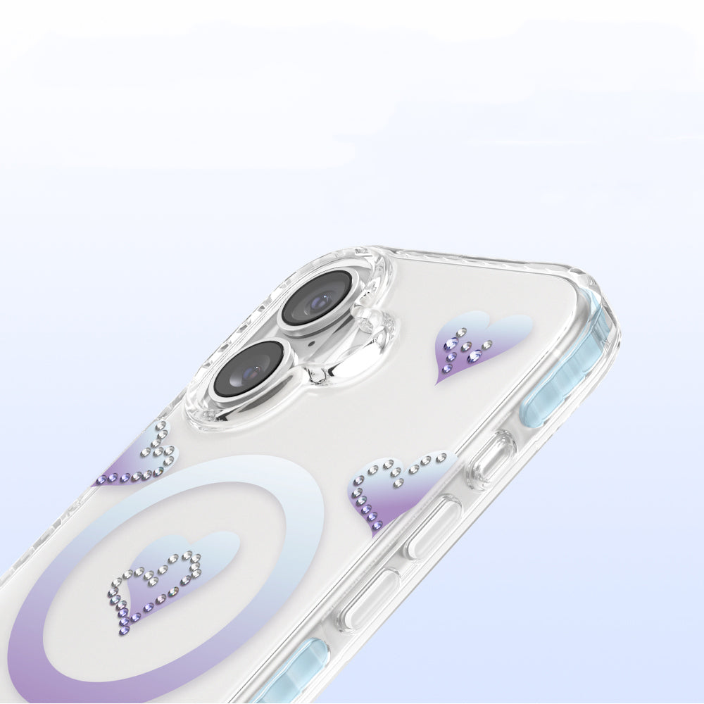 Apple iPhone 17 Kılıf M-Safe Şarj Özellikli Zore Paris Elvo Sert PC Kapak