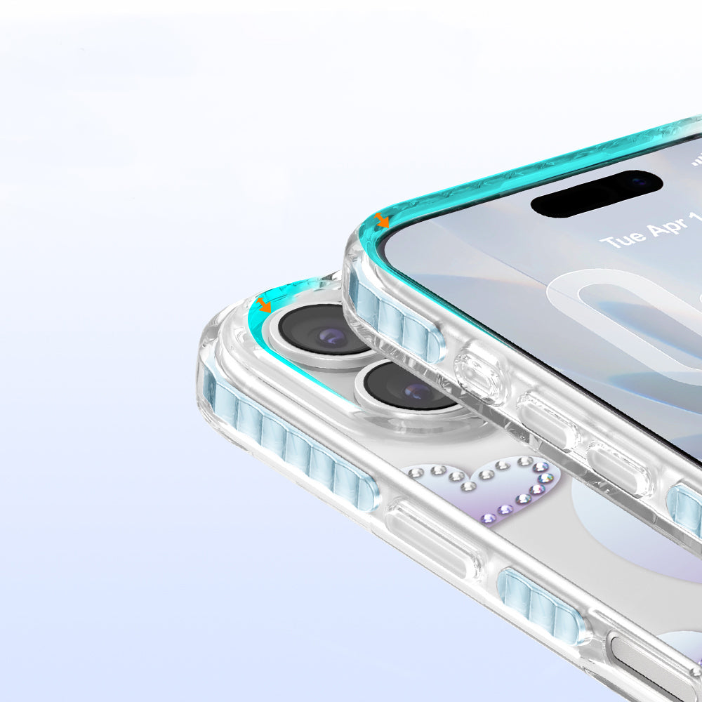 Apple iPhone 17 Kılıf M-Safe Şarj Özellikli Zore Paris Elvo Sert PC Kapak