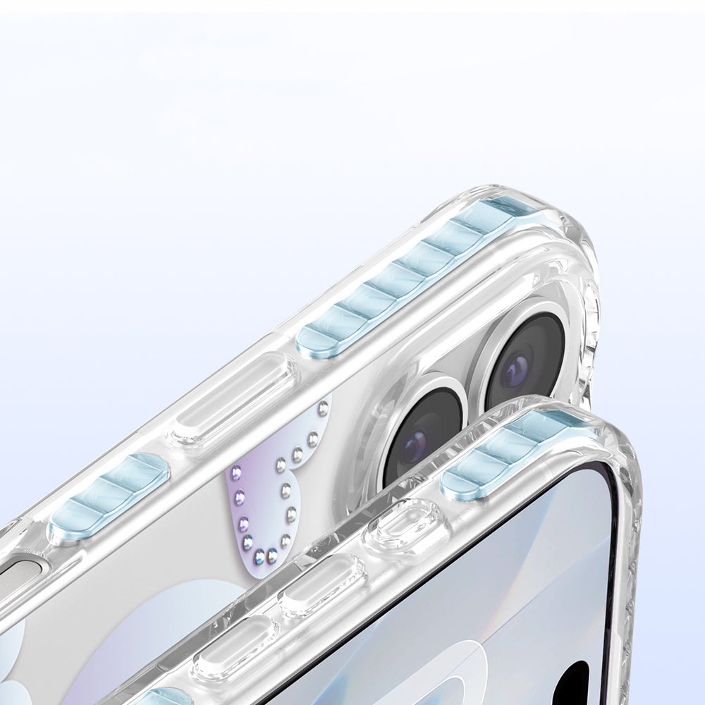 Apple iPhone 17 Kılıf M-Safe Şarj Özellikli Zore Paris Elvo Sert PC Kapak