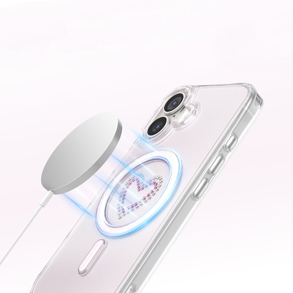 Apple iPhone 17 Kılıf M-Safe Şarj Özellikli Zore Paris Mova Sert PC Kapak