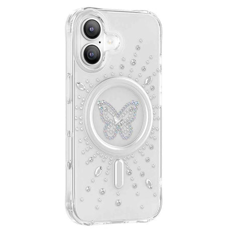 Apple iPhone 17 Kılıf M-Safe Şarj Özellikli Zore Paris Mova Sert PC Kapak