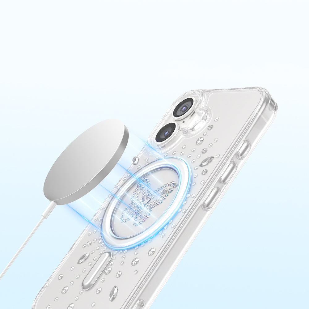 Apple iPhone 17 Kılıf M-Safe Şarj Özellikli Zore Paris Mova Sert PC Kapak