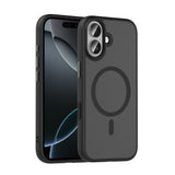 Apple iPhone 17 Kılıf Mat Arka Yüzey Wireless Şarj Özellikli Zore Flet M-safe Kapak