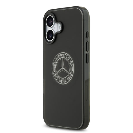Apple iPhone 17 Kılıf Mercedes Benz Orjinal Lisanslı M-safe Şarj Özellikli Buzlu PC Nostaljik Yıldız Dizayn Kapak