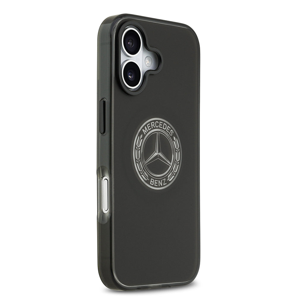 Apple iPhone 17 Kılıf Mercedes Benz Orjinal Lisanslı M-safe Şarj Özellikli Buzlu PC Nostaljik Yıldız Dizayn Kapak