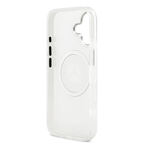 Apple iPhone 17 Kılıf Mercedes Benz Orjinal Lisanslı M-safe Şarj Özellikli Buzlu PC Nostaljik Yıldız Dizayn Kapak