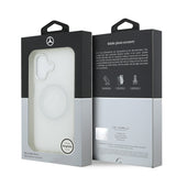 Apple iPhone 17 Kılıf Mercedes Benz Orjinal Lisanslı M-safe Şarj Özellikli Buzlu PC Nostaljik Yıldız Dizayn Kapak