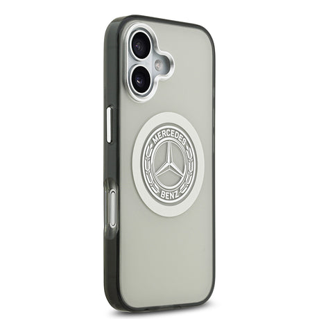 Apple iPhone 17 Kılıf Mercedes Benz Orjinal Lisanslı M-safe Şarj Özellikli Çift Katmanlı PC Nostaljik Yıldız Dizayn Kapak