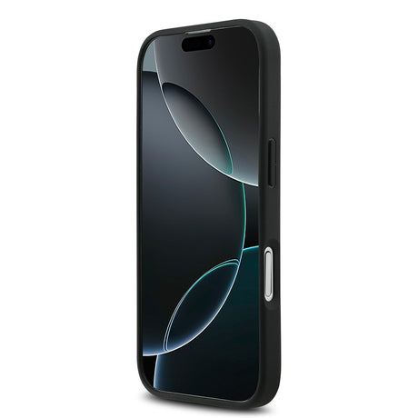 Apple iPhone 17 Kılıf Mercedes Benz Orjinal Lisanslı M-safe Şarj Özellikli Dokulu Desenli Deri Kapak