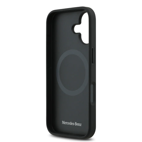 Apple iPhone 17 Kılıf Mercedes Benz Orjinal Lisanslı M-safe Şarj Özellikli Hakiki Deri Nostaljik Yıldız Dizayn Kapak