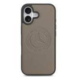 Apple iPhone 17 Kılıf Mercedes Benz Orjinal Lisanslı M-safe Şarj Özellikli Hakiki Deri Nostaljik Yıldız Dizayn Kapak