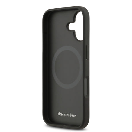 Apple iPhone 17 Kılıf Mercedes Benz Orjinal Lisanslı M-safe Şarj Özellikli Hakiki Deri Nostaljik Yıldız Dizayn Kapak