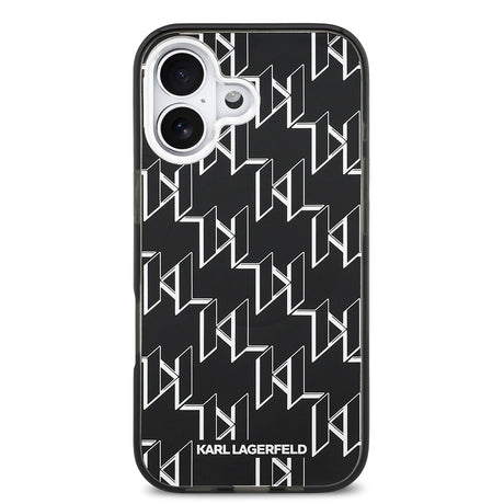 Apple iPhone 17 Kılıf Orjinal Lisanslı M-safe Şarj Özellikli Karl Lagerfeld IML Baskılı Monogram Dizayn Kapak
