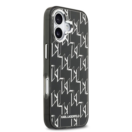 Apple iPhone 17 Kılıf Orjinal Lisanslı M-safe Şarj Özellikli Karl Lagerfeld IML Baskılı Monogram Dizayn Kapak