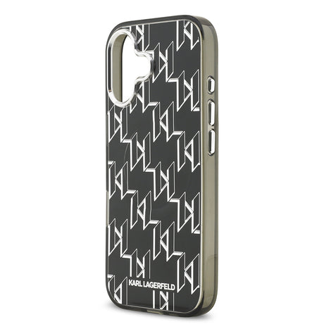 Apple iPhone 17 Kılıf Orjinal Lisanslı M-safe Şarj Özellikli Karl Lagerfeld IML Baskılı Monogram Dizayn Kapak