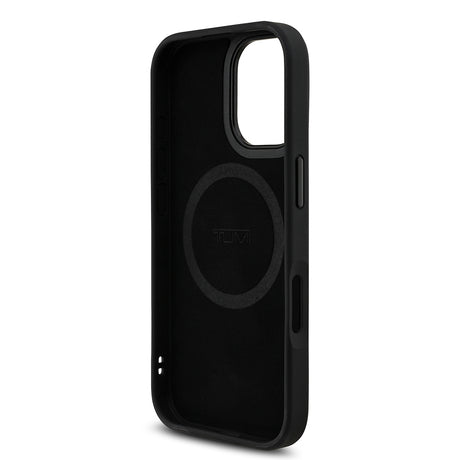 Apple iPhone 17 Kılıf TUMI M-safe Şarj Özellikli Deri Noktalı Dizayn Kapak