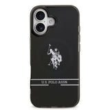 Apple iPhone 17 Kılıf U.S. Polo Assn. Orjinal Lisanslı M-safe Şarj Özellikli IML Double Horse Stripe Logolu Kapak