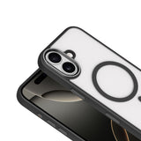 Apple iPhone 17 Kılıf Wireless Şarj Özellikli Zore Krom M-safe Silikon Kapak