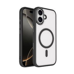 Apple iPhone 17 Kılıf Wireless Şarj Özellikli Zore Krom M-safe Silikon Kapak