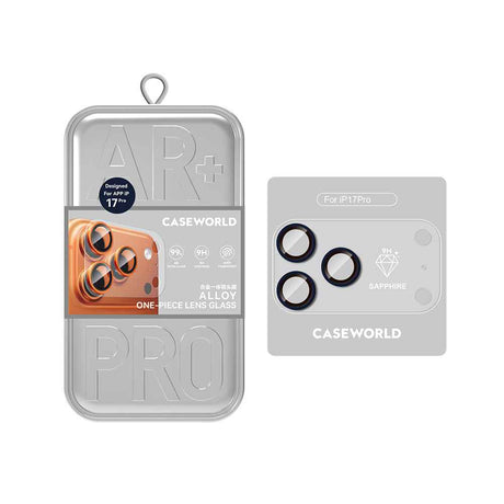 Apple iPhone 17 Pro CaseWorld Alloy Sapphire Safir One-Piece Anti Reflective Safir Kamera Lens Koruyucu