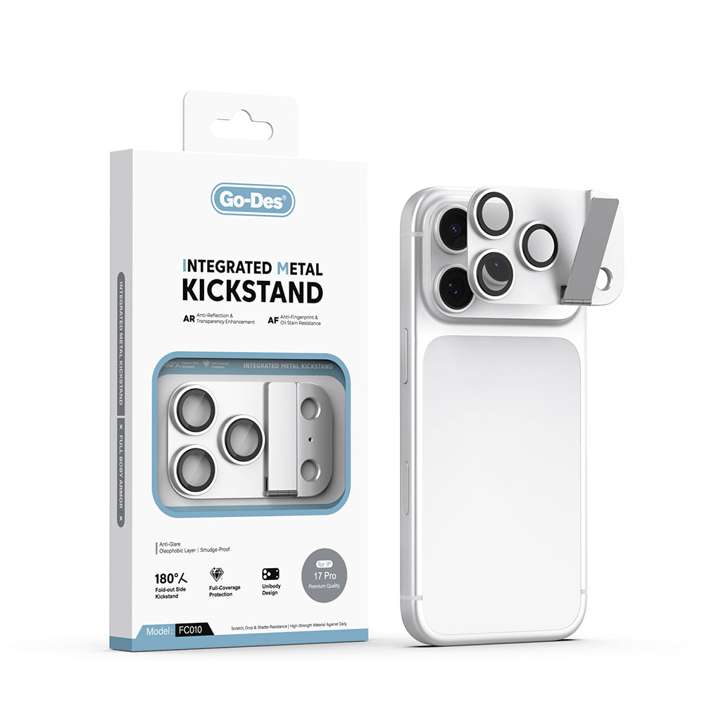 Apple iPhone 17 Pro Go Des CL-23 Anti Reflective Standlı Kamera Lens Koruyucu