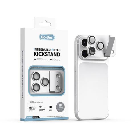 Apple iPhone 17 Pro Go Des CL-23 Anti Reflective Standlı Kamera Lens Koruyucu