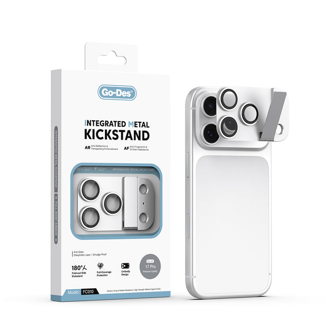 Apple iPhone 17 Pro Go Des CL-23 Anti Reflective Standlı Kamera Lens Koruyucu