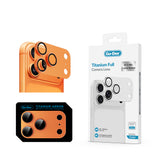 Apple iPhone 17 Pro Go Des FC007 Titanyum Serisi Anti Reflective Kamera Lens Koruyucu