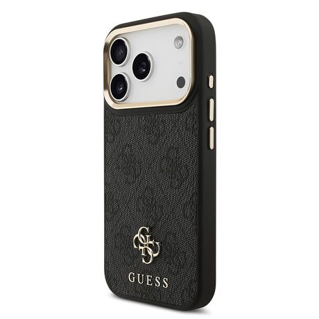 Apple iPhone 17 Pro Guess Orjinal Lisanslı 4G ve Yazı Logolu Kılıf + Ekran Koruyucu + Lens Koruyucu 3in1 Aksesuar Seti